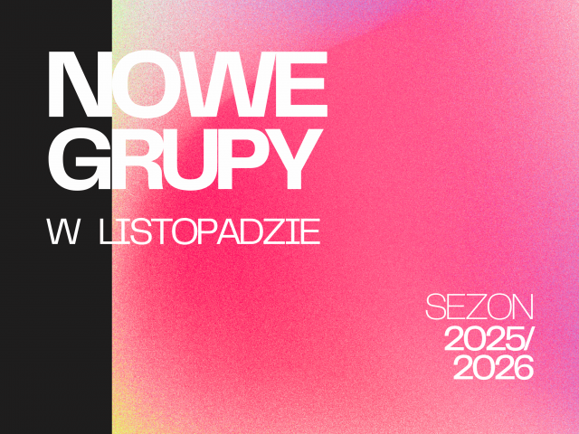 Nowe grupy od listopada